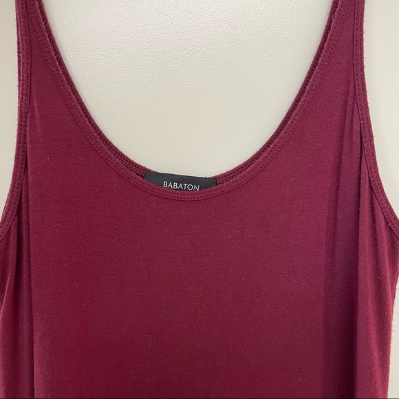 Aritzia Babaton Red Cotton Bodycon Tank Top Dress - Picture 2 of 4